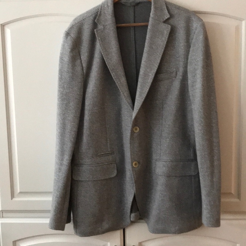 Massimo Dutti grey weave sport coat